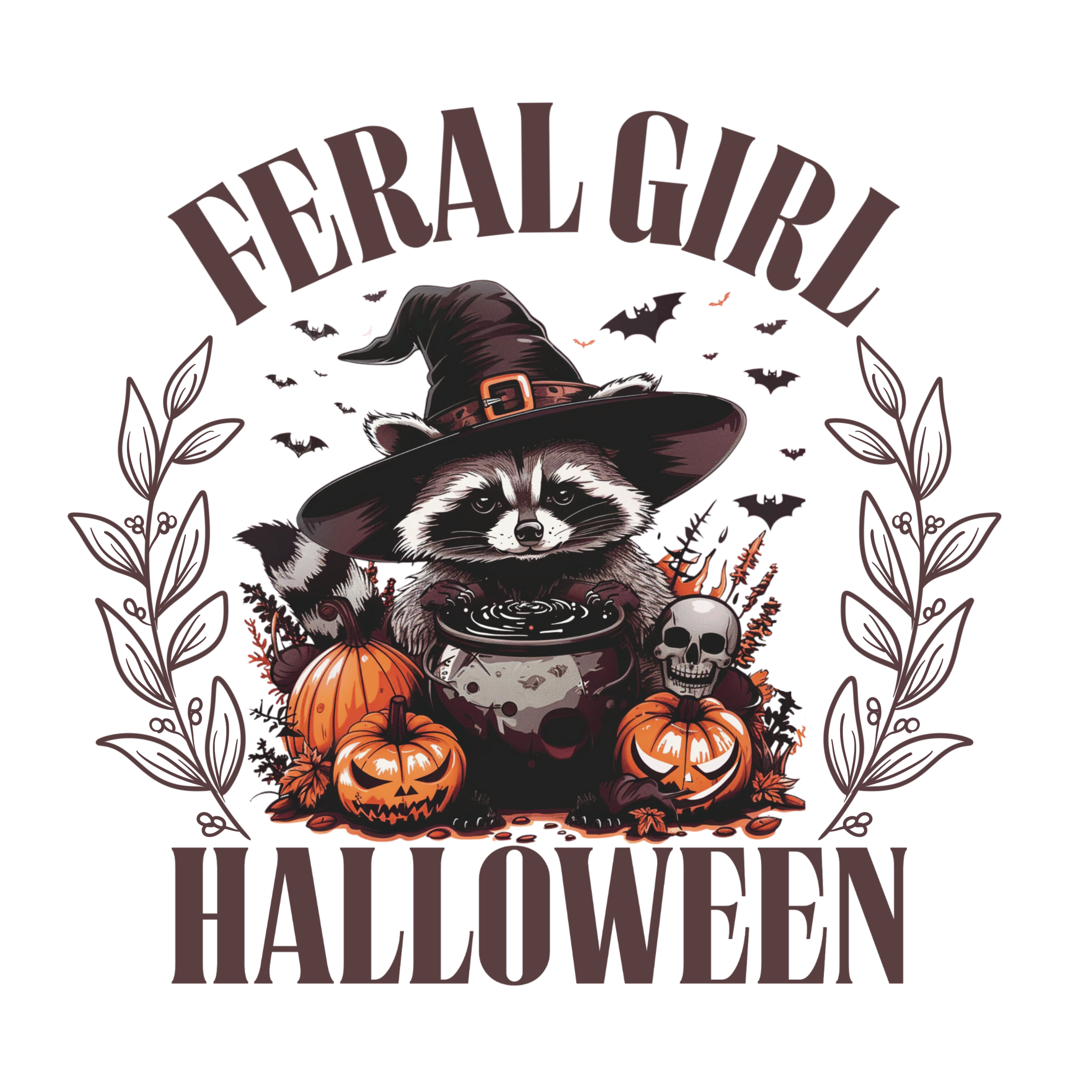 Feral girl print ready